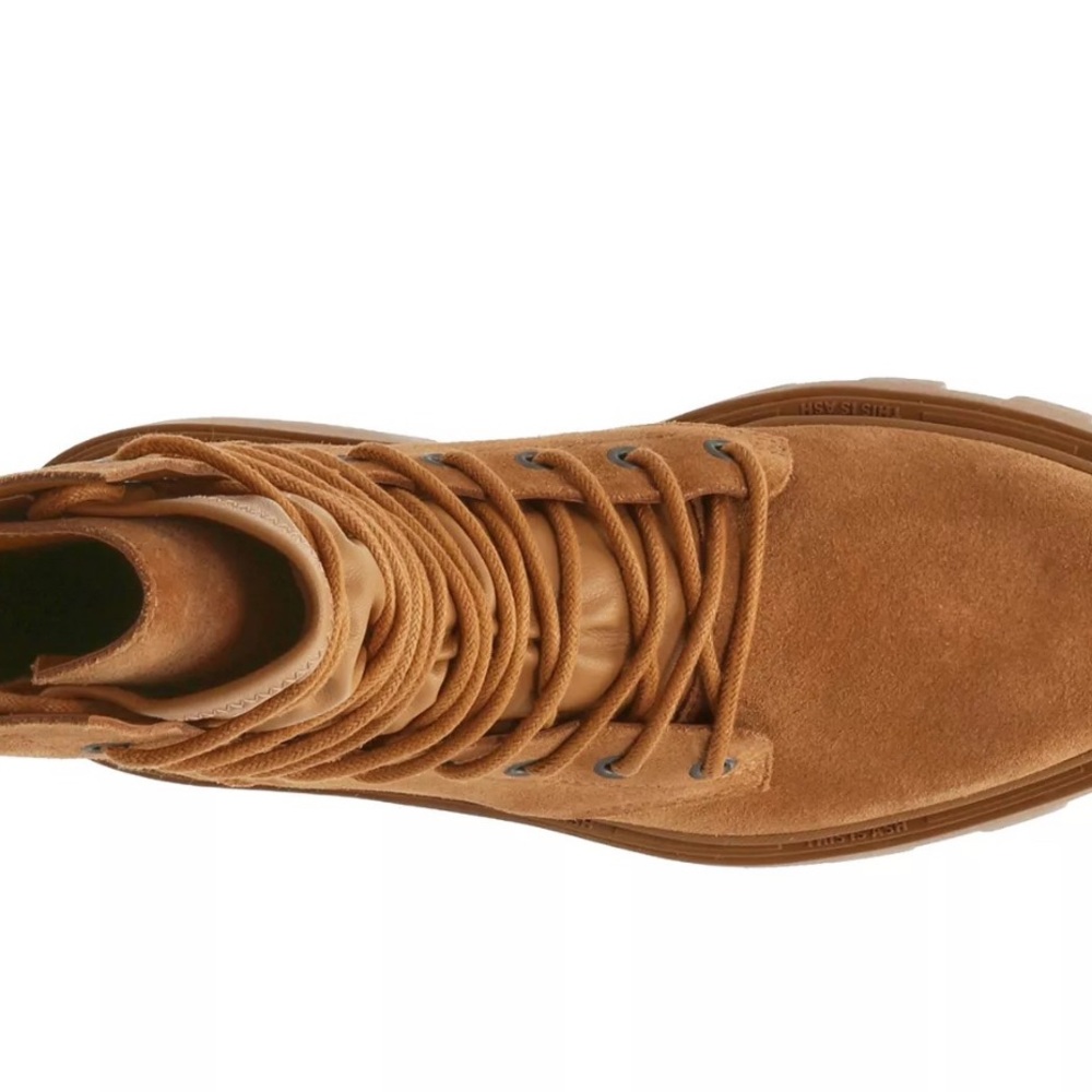 🔥OBO🔥Tan Suede Lace-Up Ankle Boots - Picture 4 of 4